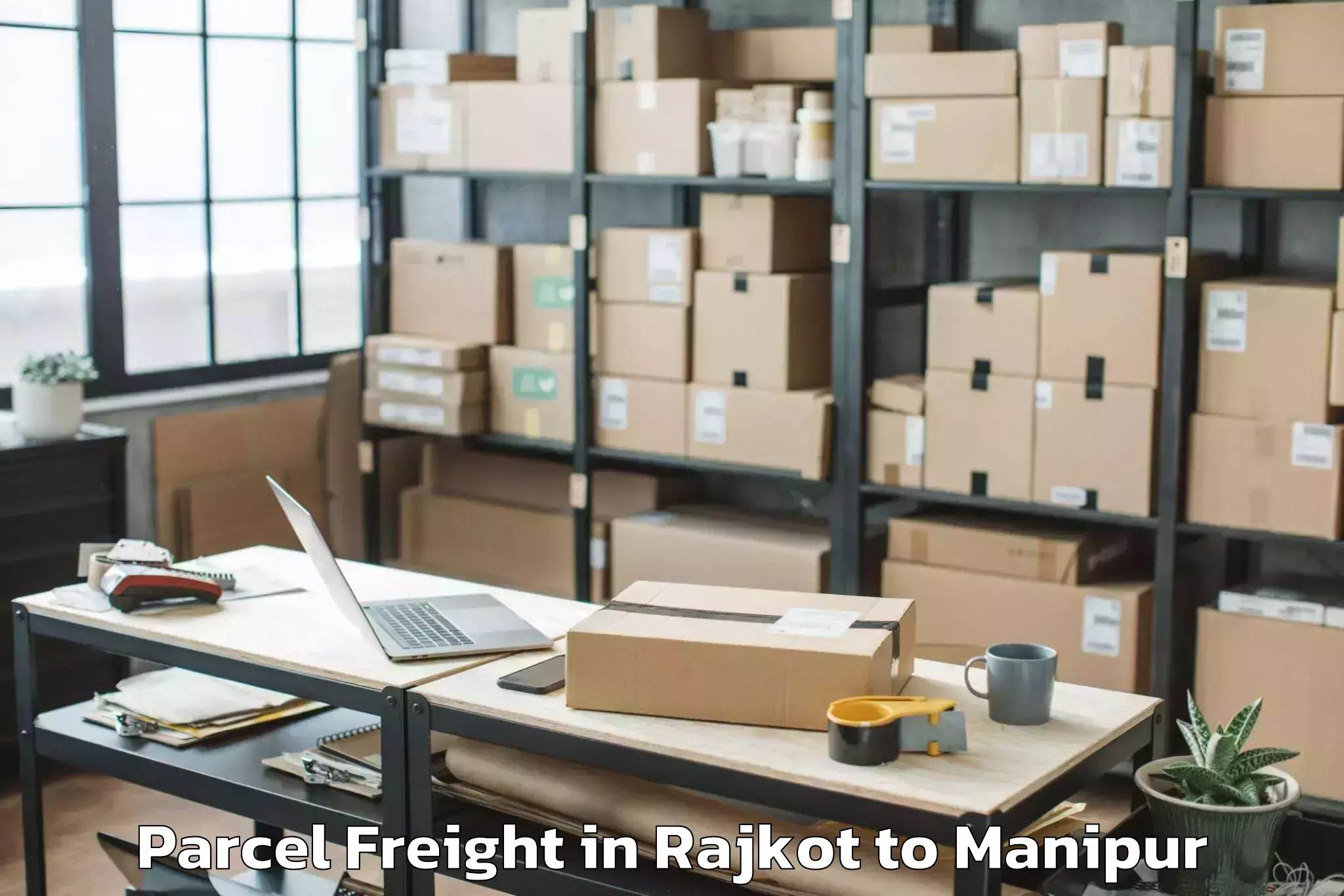 Professional Rajkot to Lamshang Parcel Freight